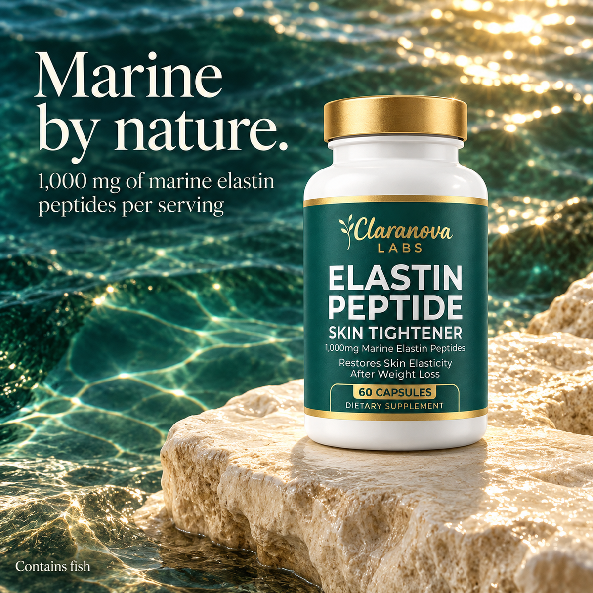 Marine elastin ingredient feature