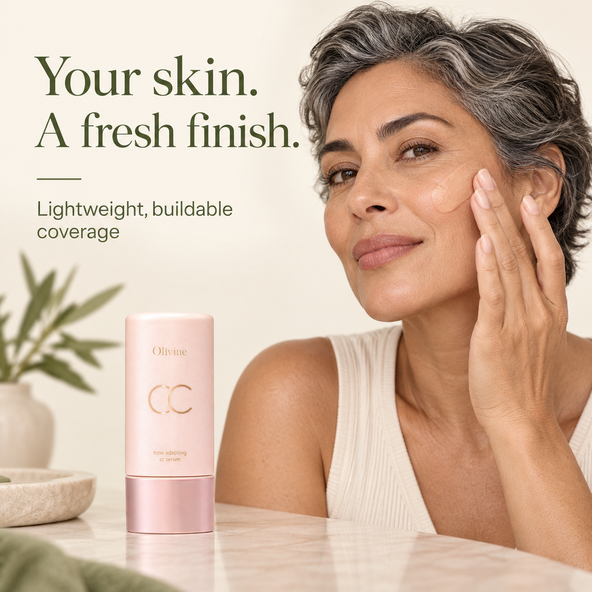 Olivine CC Serum application
